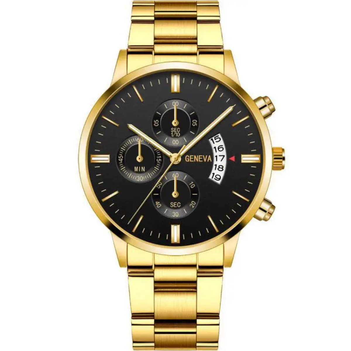 Relógio Refined Design Gold Black - GENEVA