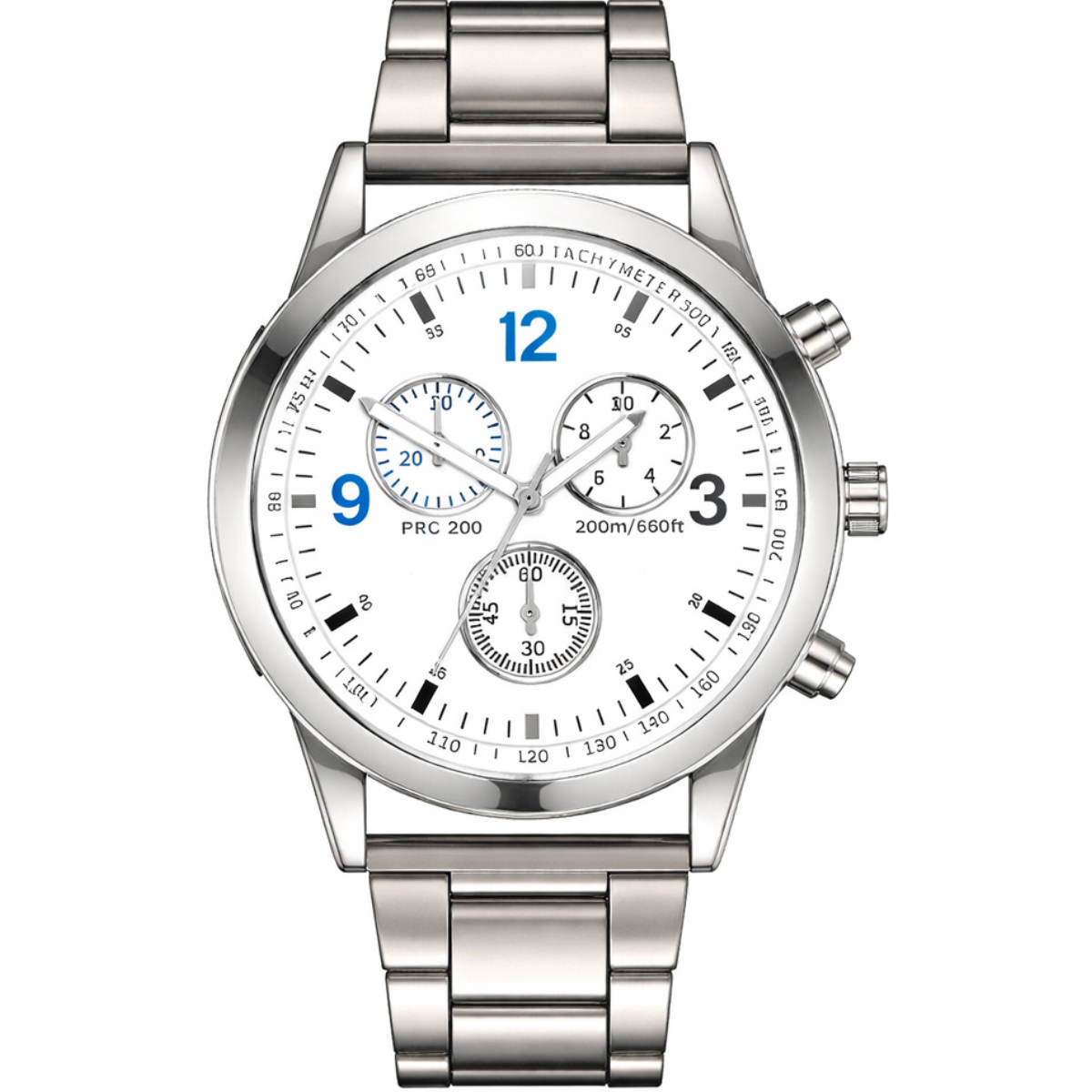 Relógio Classic Design Silver White - VOLAKO
