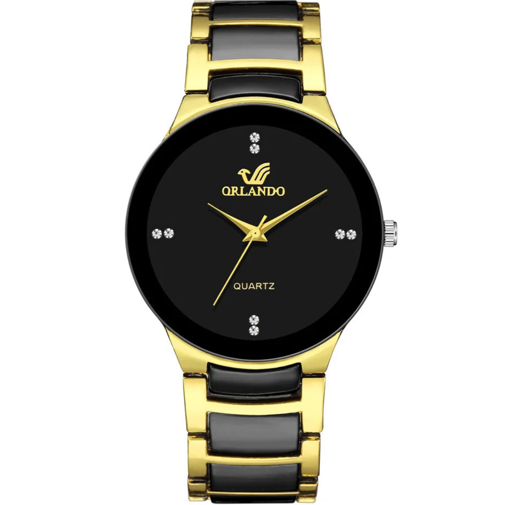 Relógio Sophisticated Luxury Gold Black - ORLANDO