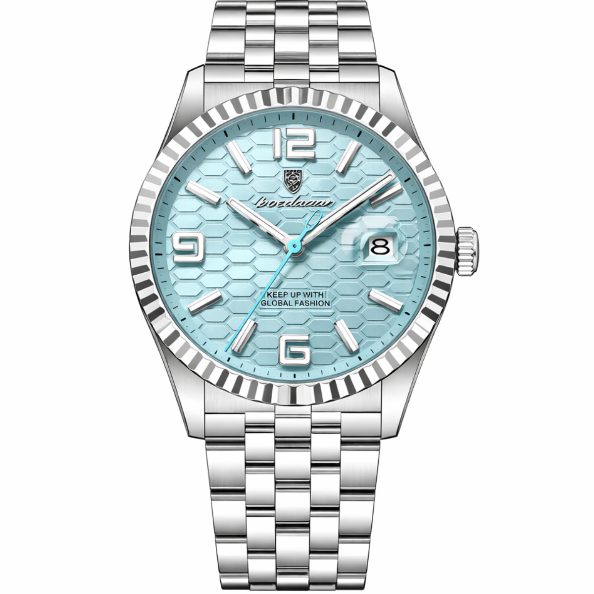Relógio Luxury Design Mintblue - POEDAGAR