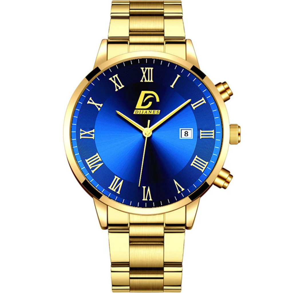 Relógio Luxury Gold Blue - DIJANES