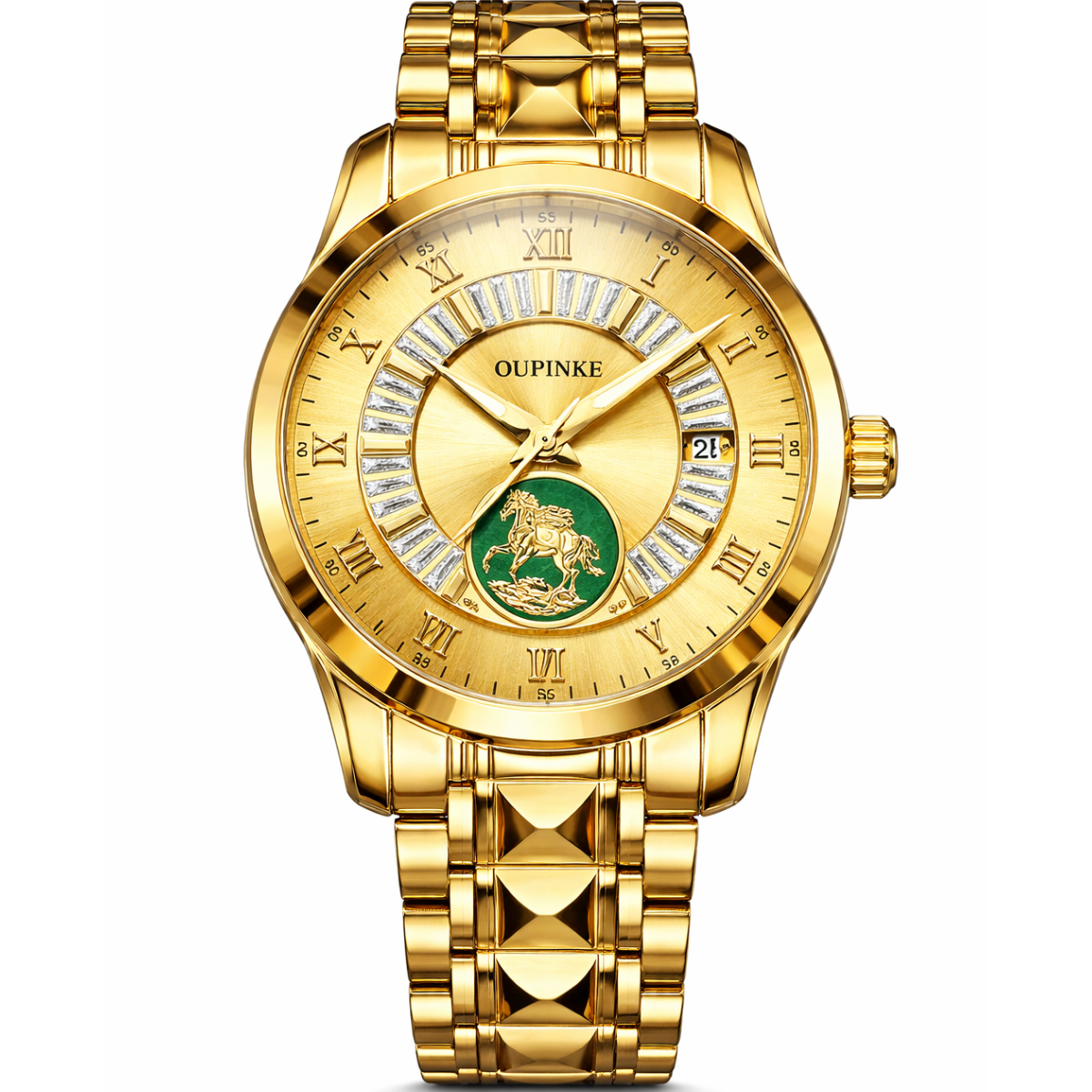 Relógio Luxury Robust Presence Gold - OUPINKE