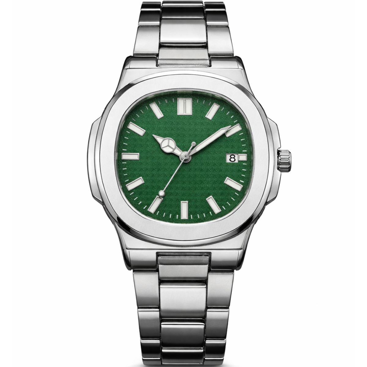 Relógio Classic Minimalist Silver Green - VOLAKO