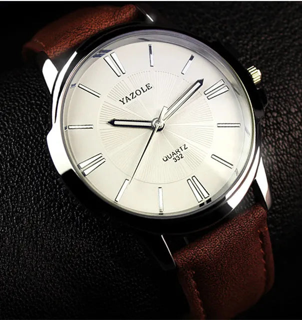 Relógio Timeless Elegance Brown White - YAZOLE