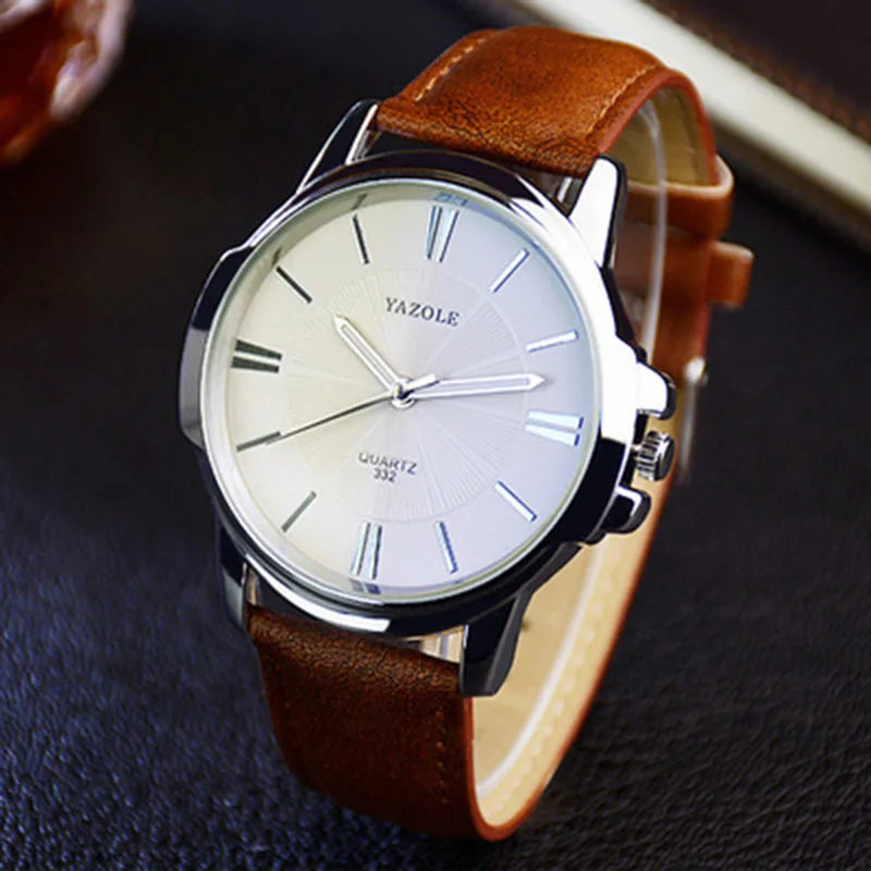 Relógio Timeless Elegance Brown White - YAZOLE