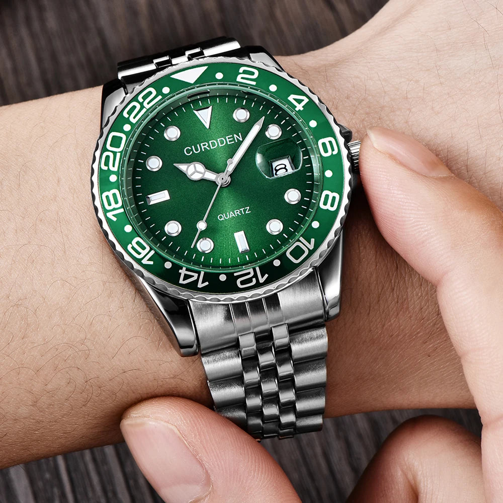 Relógio Classic Refined Silver Green - CURDDEN