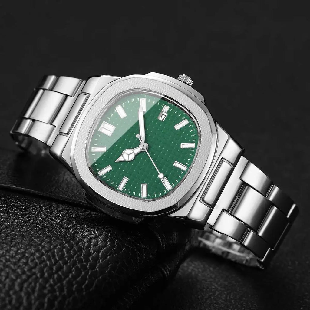 Relógio Classic Minimalist Silver Green - VOLAKO