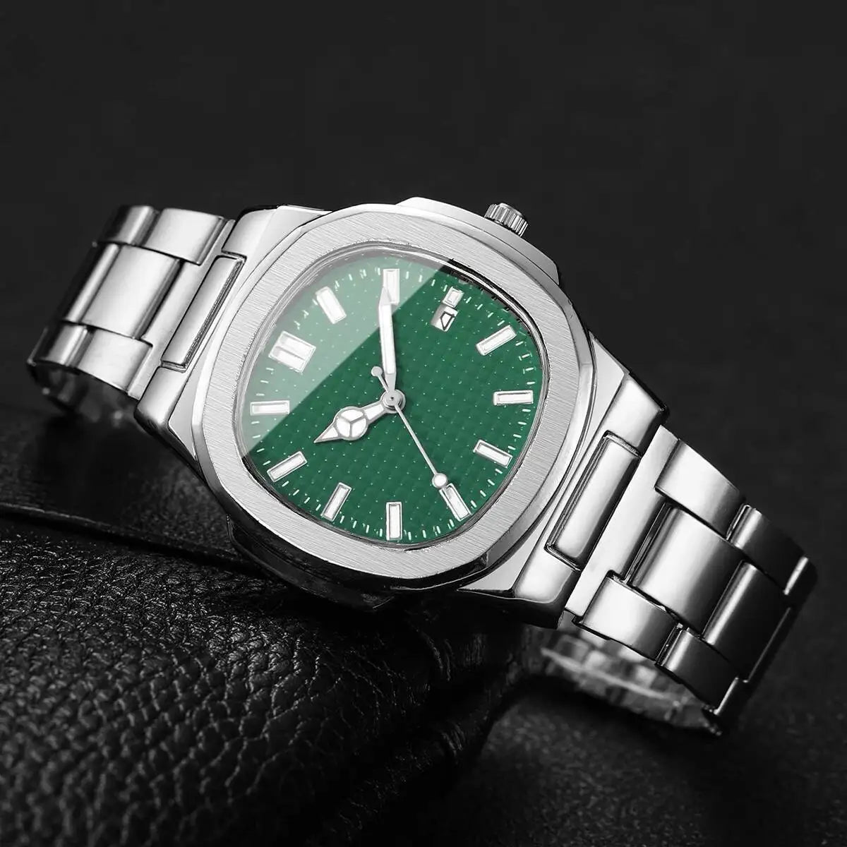 Relógio Classic Minimalist Silver Green - VOLAKO