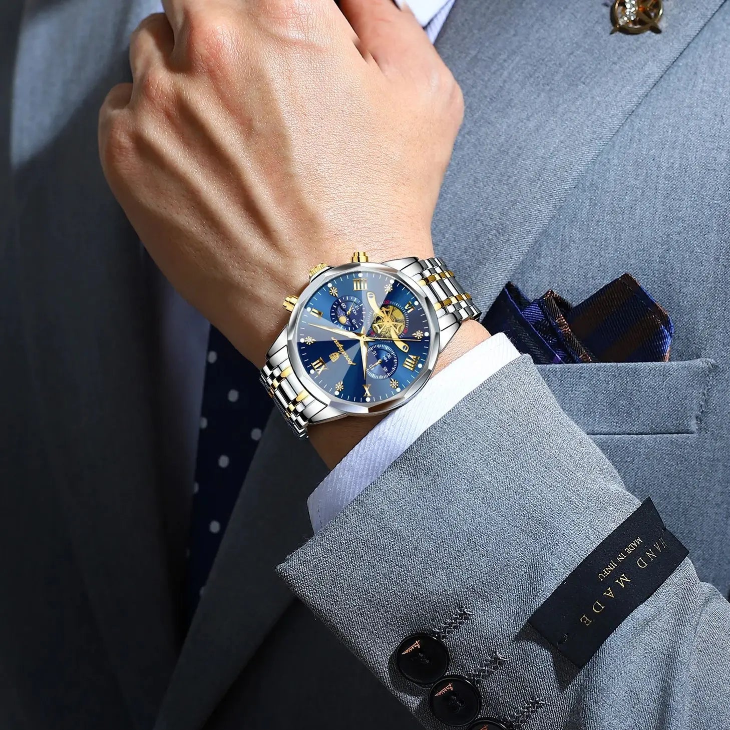 Relógio Robust Refined Silver Blue - POEDAGAR
