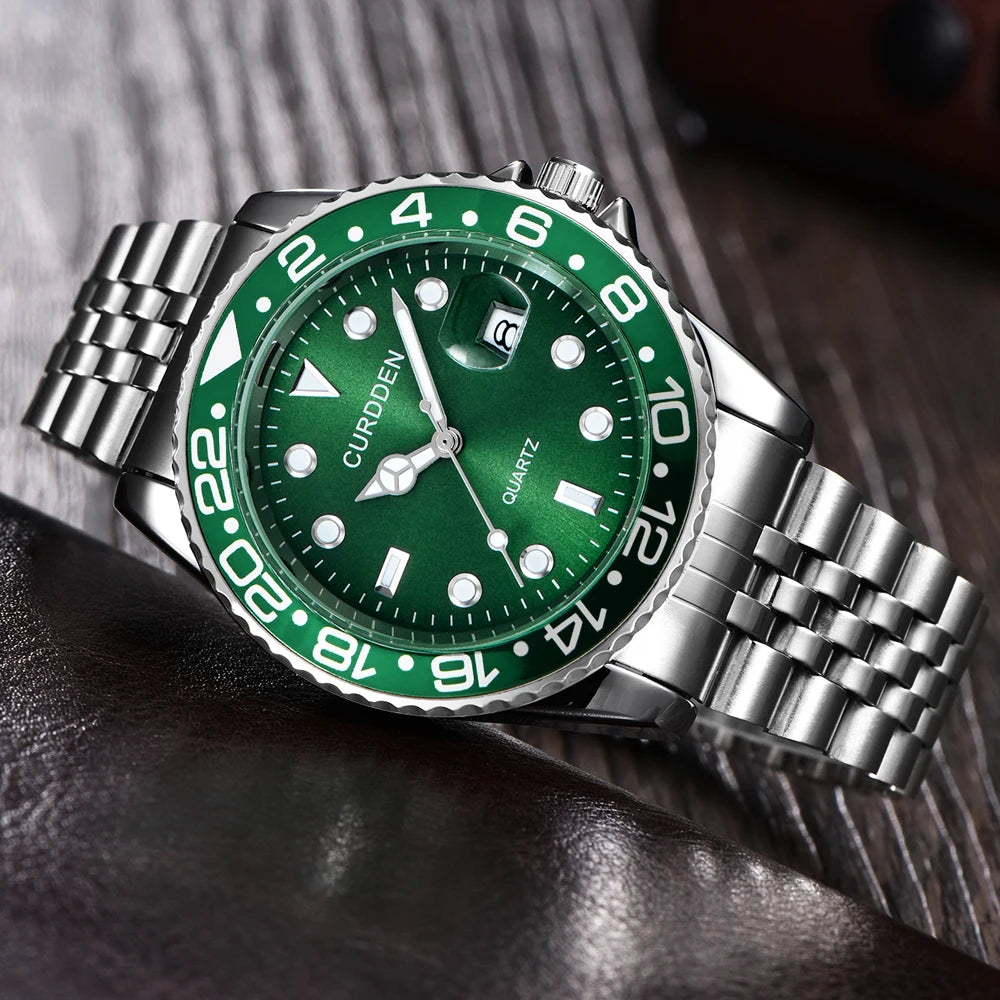 Relógio Classic Refined Silver Green - CURDDEN
