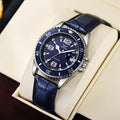Relógio Classic Design Blue - ZHOWE