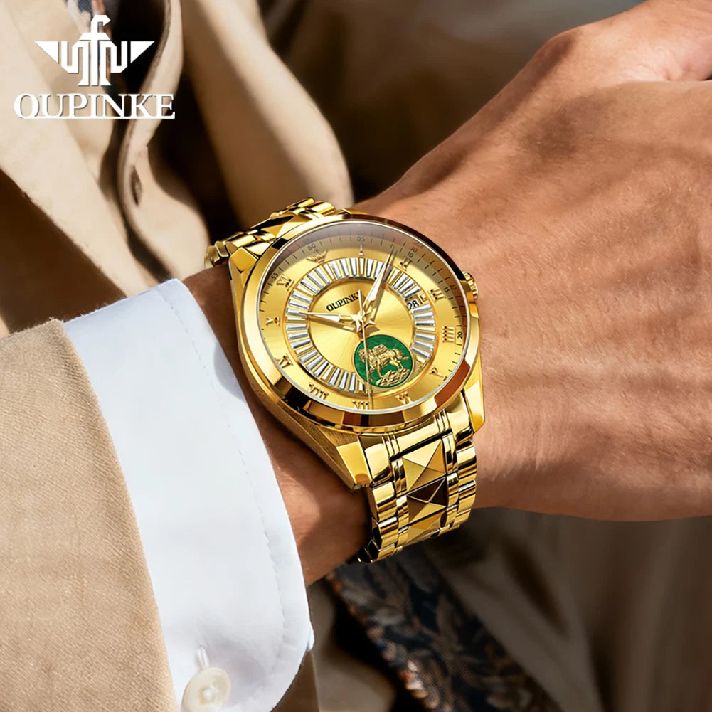Relógio Luxury Robust Presence Gold - OUPINKE