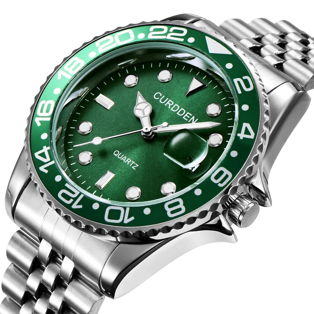 Relógio Classic Refined Silver Green - CURDDEN