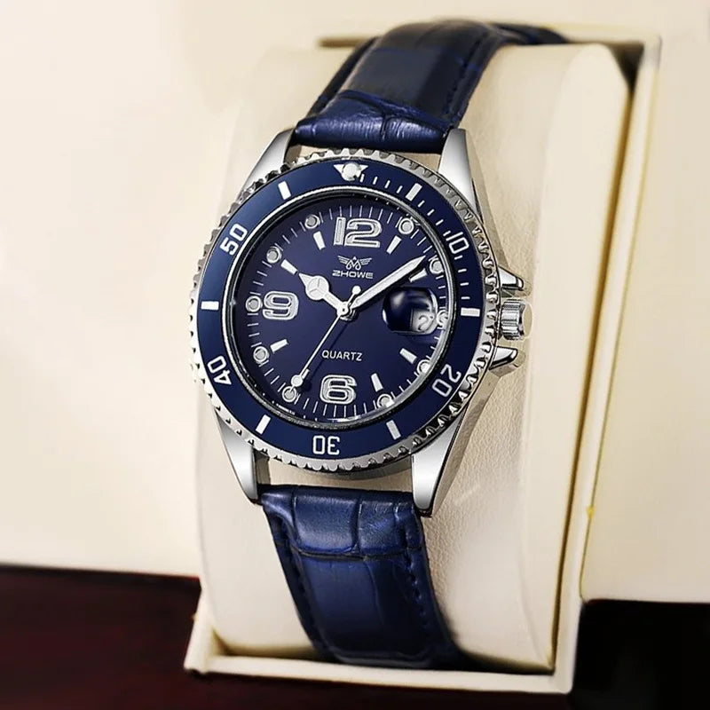Relógio Classic Design Blue - ZHOWE