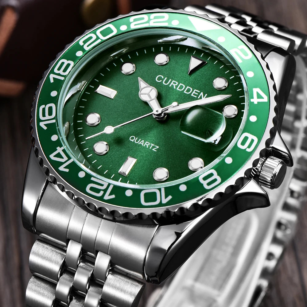 Relógio Classic Refined Silver Green - CURDDEN