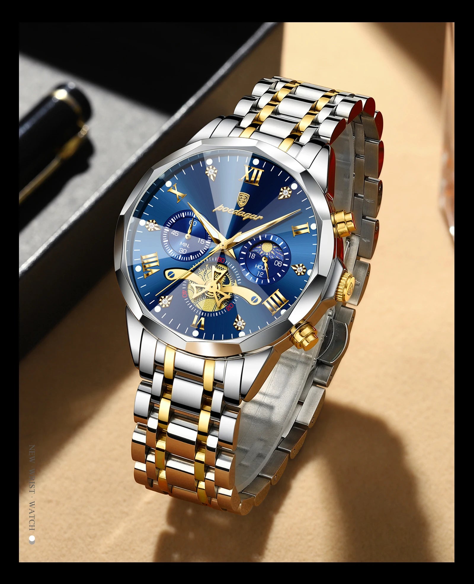 Relógio Robust Refined Silver Blue - POEDAGAR