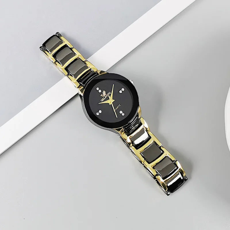 Relógio Sophisticated Luxury Gold Black - ORLANDO